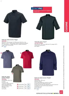 METRO - Prévisualisation de METRO - CHR Équipement valide à partir de 01/01/2025 | Page: 237 | Produits: Olive, Pinces, Crayon, Veste