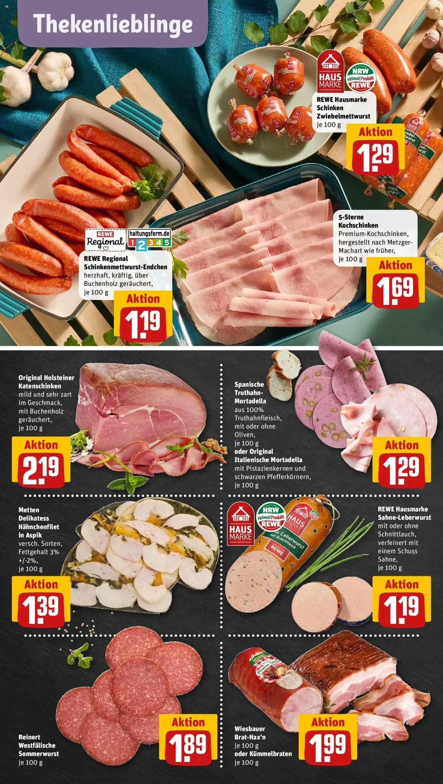 REWE Prospekt ab 12.10.2026 zum Blättern » Angebote | Seite: 10 | Produkte: Wurst, Schinken