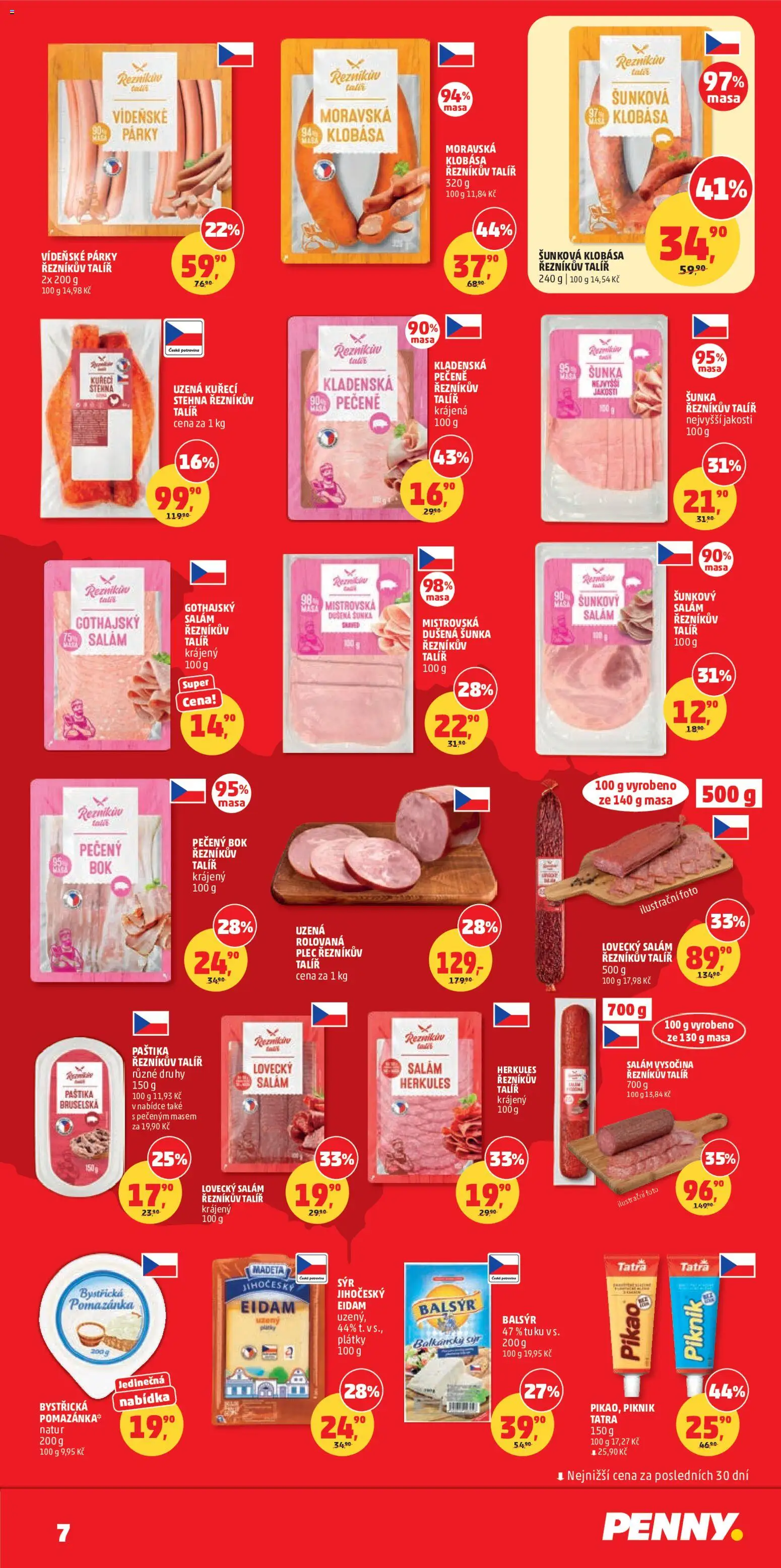 Penny Market leták od 22.07.2026 | Strana: 7 | Produkty: Salám, Talíř, Paštika, Lovecký salám