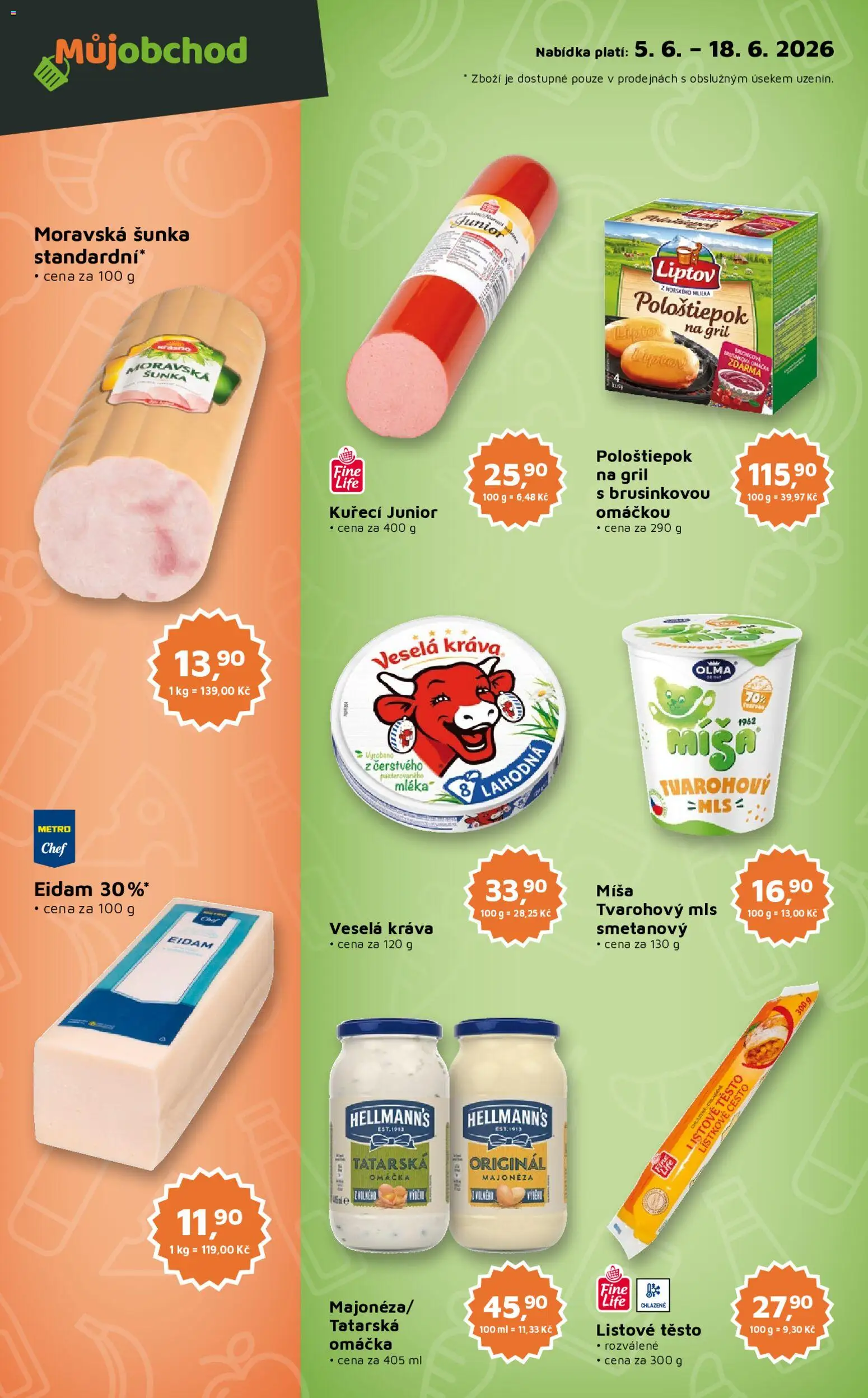 Můj obchod leták - Brand od 05.06.2026 | Strana: 2 | Produkty: Listové těsto, Hellmann's, Pološtiepok na gril, Těsto