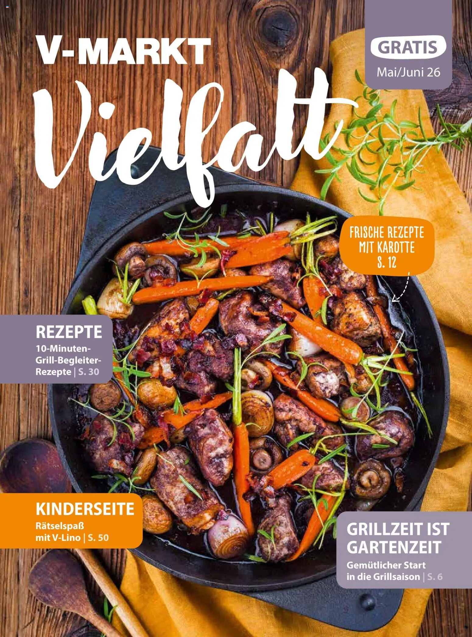 V-Markt Vielfalt Mai / Juni – gültig ab 01.05.2026 | Seite: 1 | Produkte: Karotte