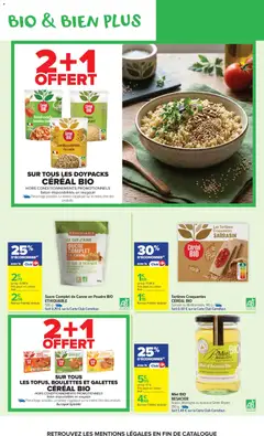 Carrefour Market - Prévisualisation de Carrefour Market Avec le club carrefour goûtez AU bio le moins cher de France valide à partir de 02.06.2026 | Page: 11 | Produits: Sucre, Miel, Riz, Gelée
