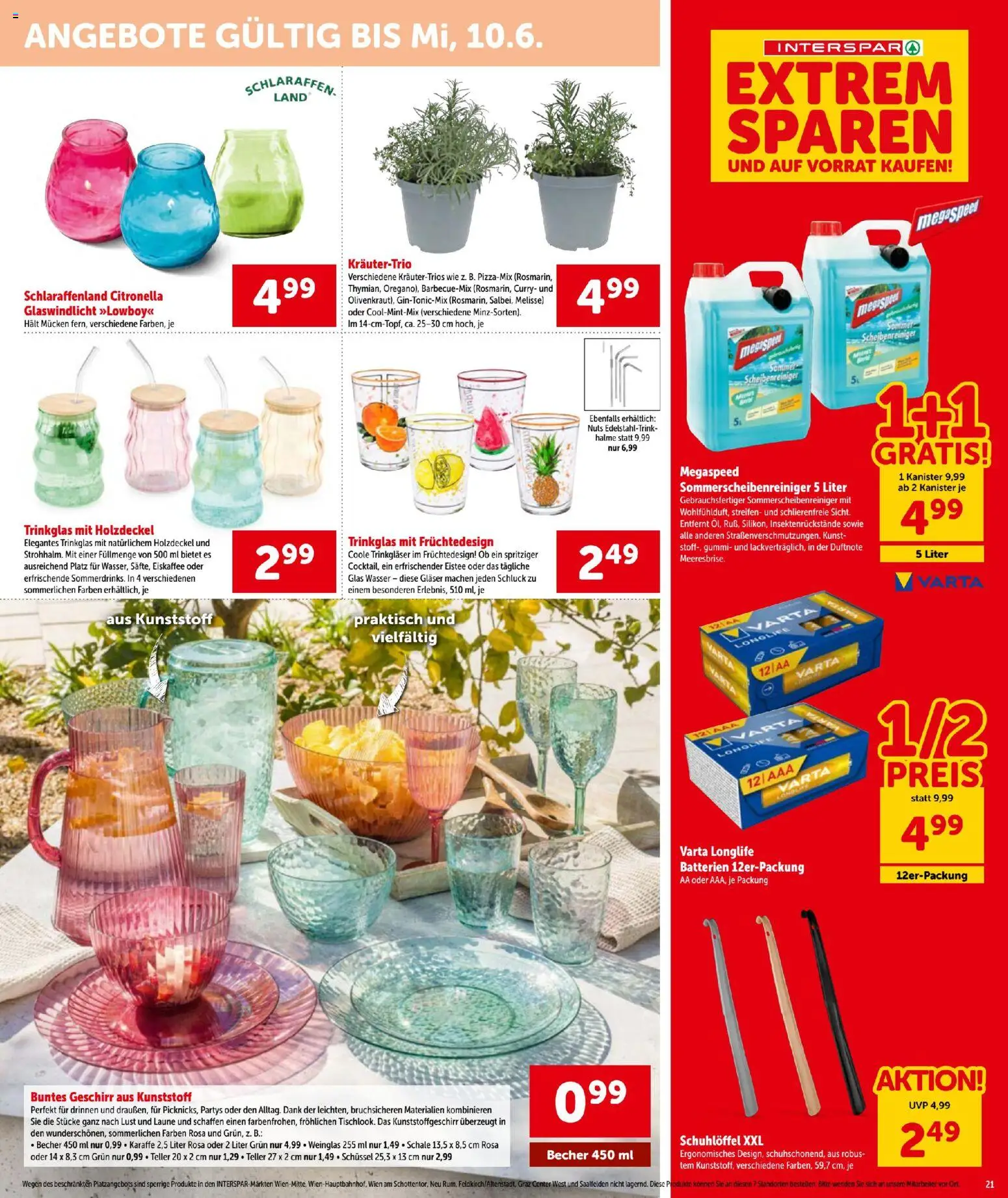 Interspar - Flugblatt gültig ab 21.05.2026 | Seite: 21 | Produkte: Wasser