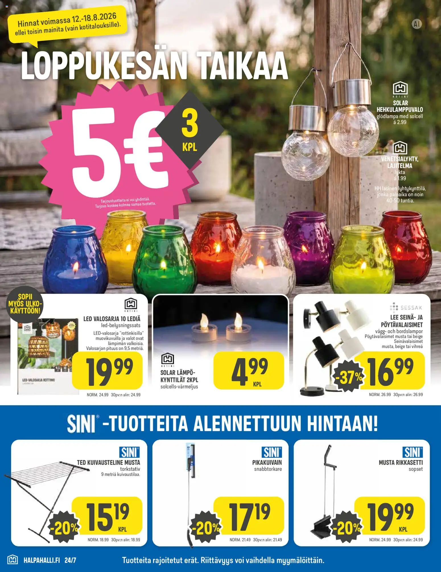 Halpa Halli tarjoukset – voimassa 12/08/2026 alkaen | Sivu: 6 | Tuotteet: Voi, Kynttilät