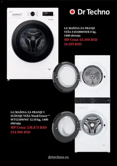 Dr Techno katalog - pregled Dr Techno kataloga - važi od 01.04.2026 | Strana: 3 | Proizvode: Mašina za pranje veša