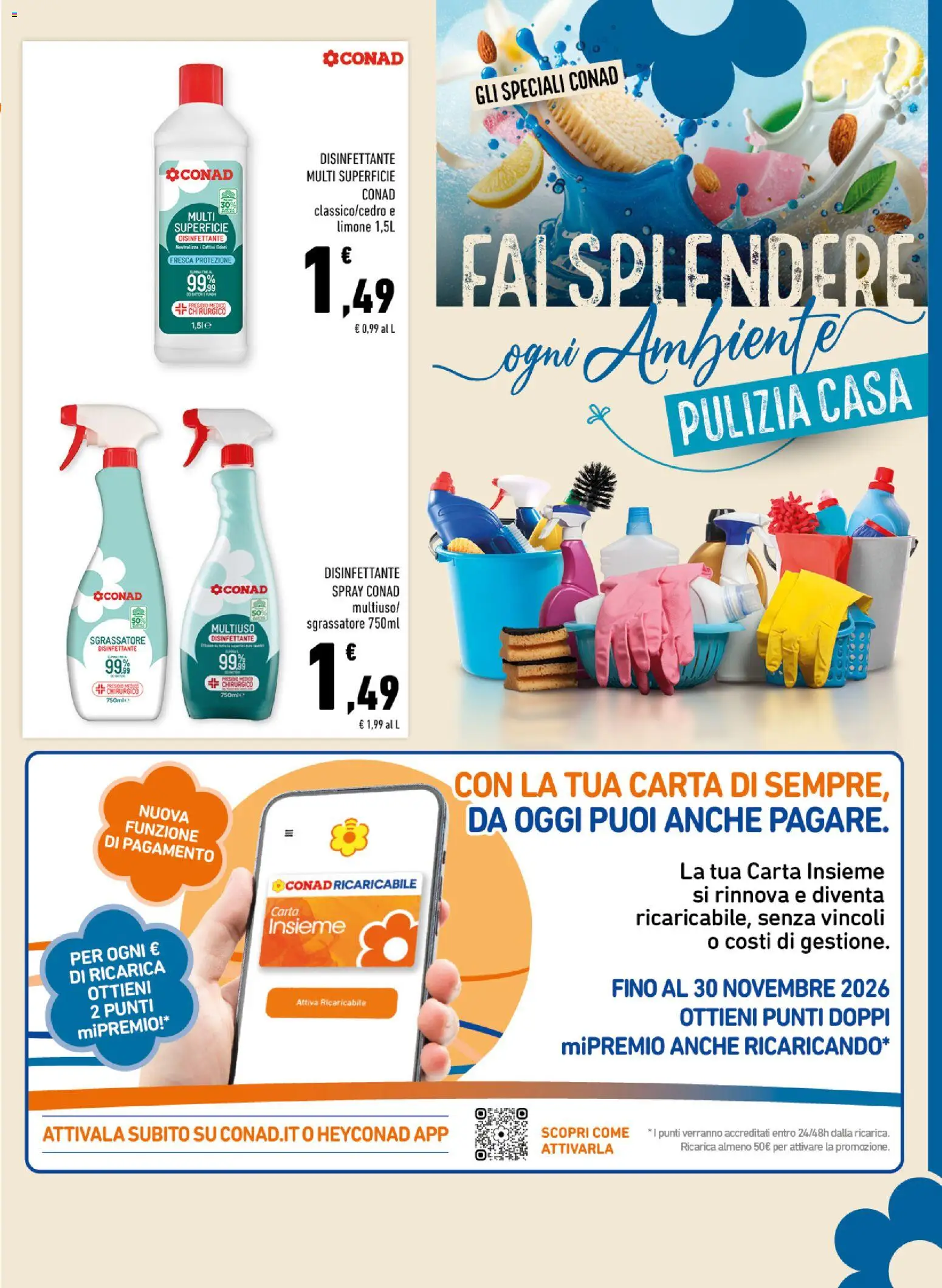 Volantino Conad del 23/09/2026 | Pagina: 15 | Prodotti: Sgrassatore, Limone