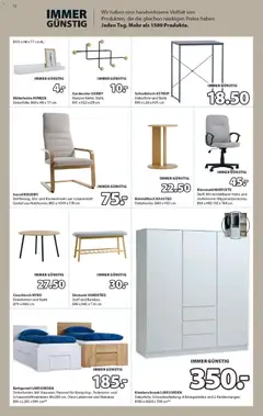 JYSK Flugblatt ab 26.10.2026 gültig | Seite: 12 | Produkte: Kleiderschrank, Lattenrost, Sessel, Couchtisch