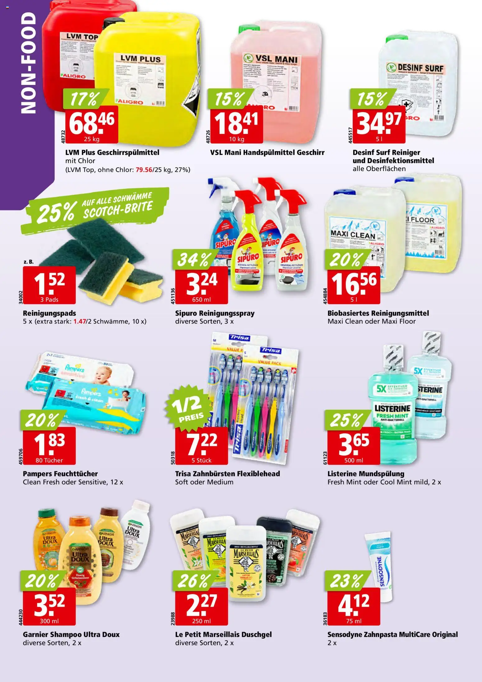 Aligro aktionen – gültig ab 25.05.2026 | Seite: 30 | Produkte: Shampoo, Duschgel, Zahnpasta, Geschirrspülmittel