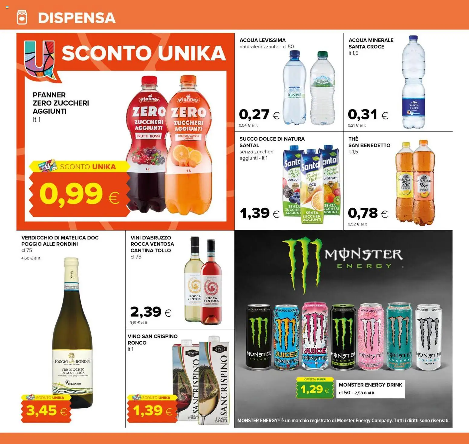 Volantino Tigre del 29/07/2026 | Pagina: 18 | Prodotti: Carota, Acqua, Limone, Arancia