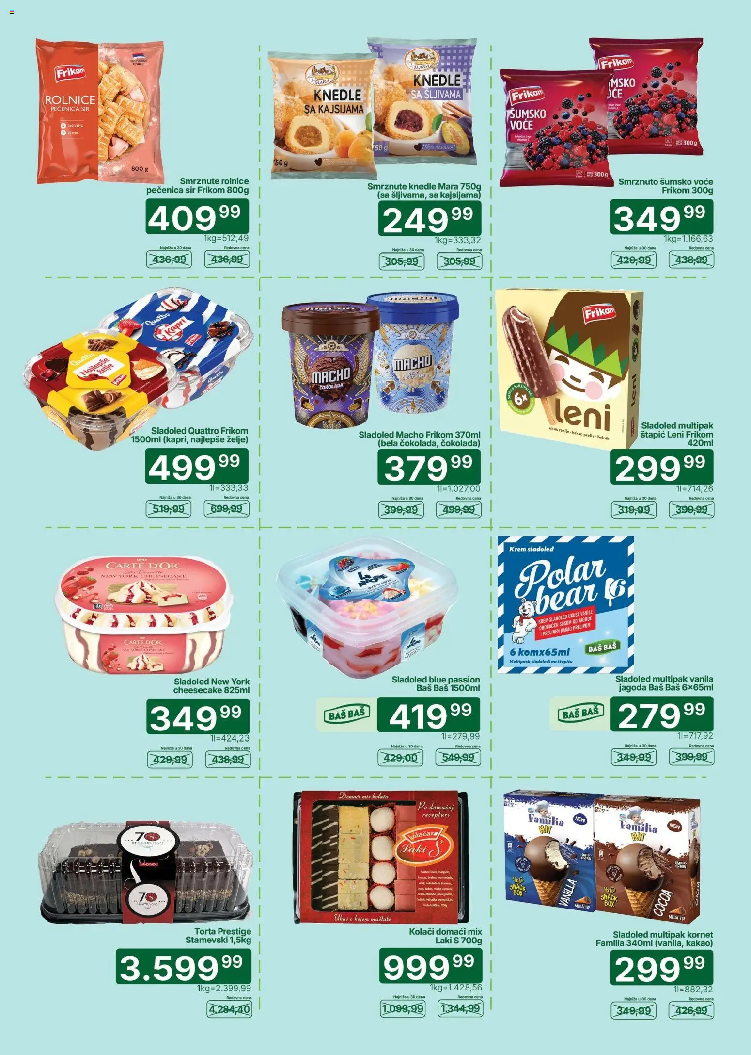 Univerexport katalog - važi od 03.08.2026 | Strana: 11 | Proizvode: Jagode, Šumsko voće, Cheesecake, Torta
