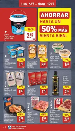 Vista previa Yogur natural proteico XXL, Yogur natural proteico XXL válido desde el 06/07/2026 | Página: 8 | Productos: Queso, Aceite, Jamón, Pasta