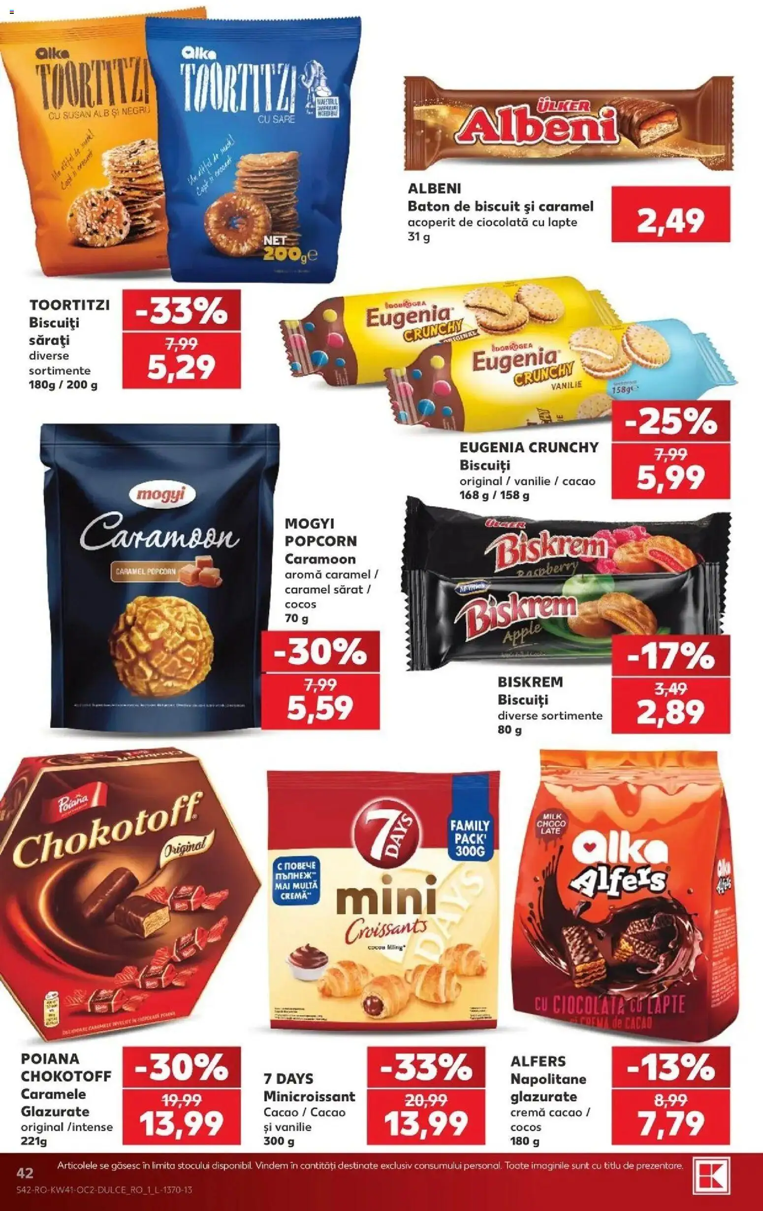 Kaufland Vaslui 07.10.2026 - Revista si Oferta | Pagină: 42 | Produse: Napolitane, Cremă, Apple, Cacao