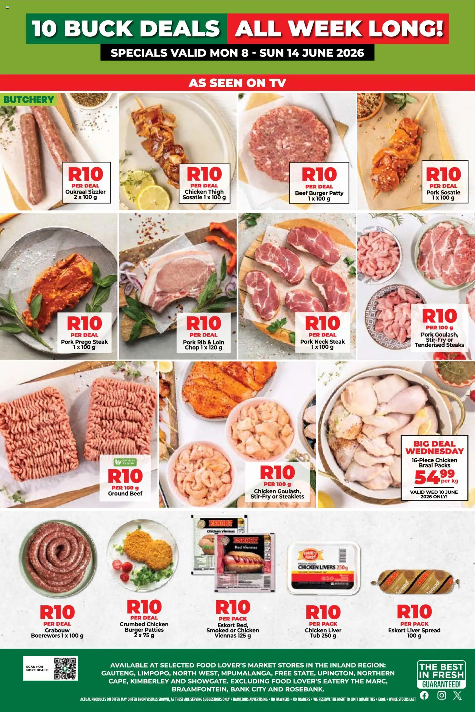 New Food Lover's Market catalogue – valid from 08.06.2026 | Page: 2 | Products: Drone, TV, Steak, Boerewors