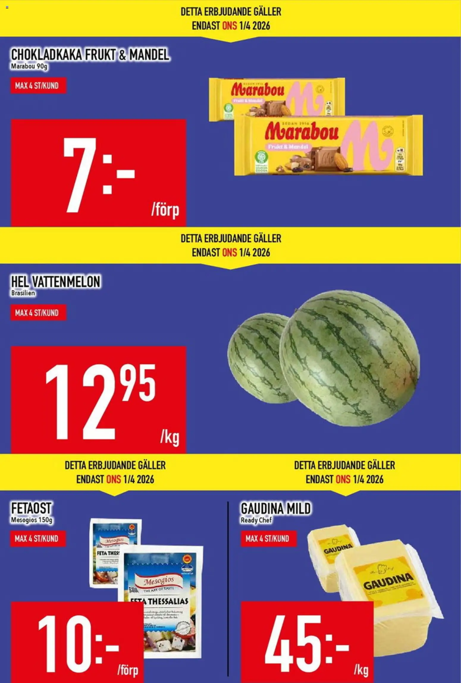 Matdax erbjudanden från 30/03/2026 > reklamblad