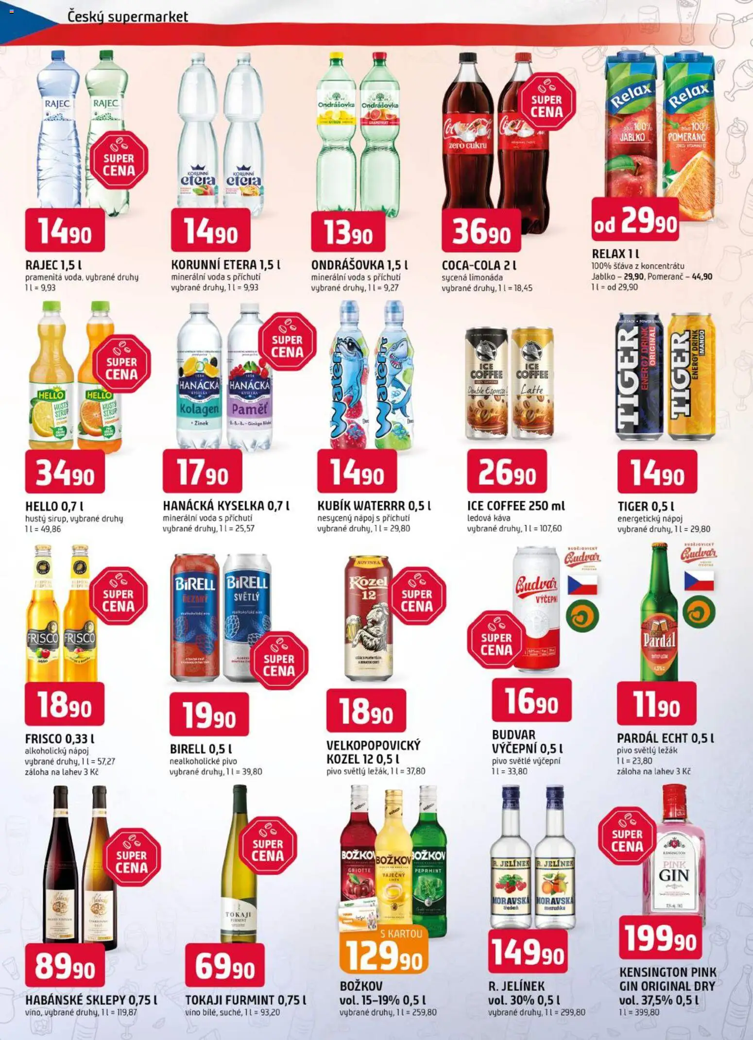 Trefa leták od 28.10.2026 | Strana: 10 | Produkty: Limonáda, Káva, Ice coffee, Minerální voda