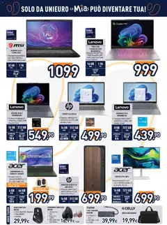 Anteprima del volantino Unieuro volantino valido a partire dal 29.05.2026 | Pagina: 15 | Prodotti: Schermo, Laptop, Tastiera, Alluminio