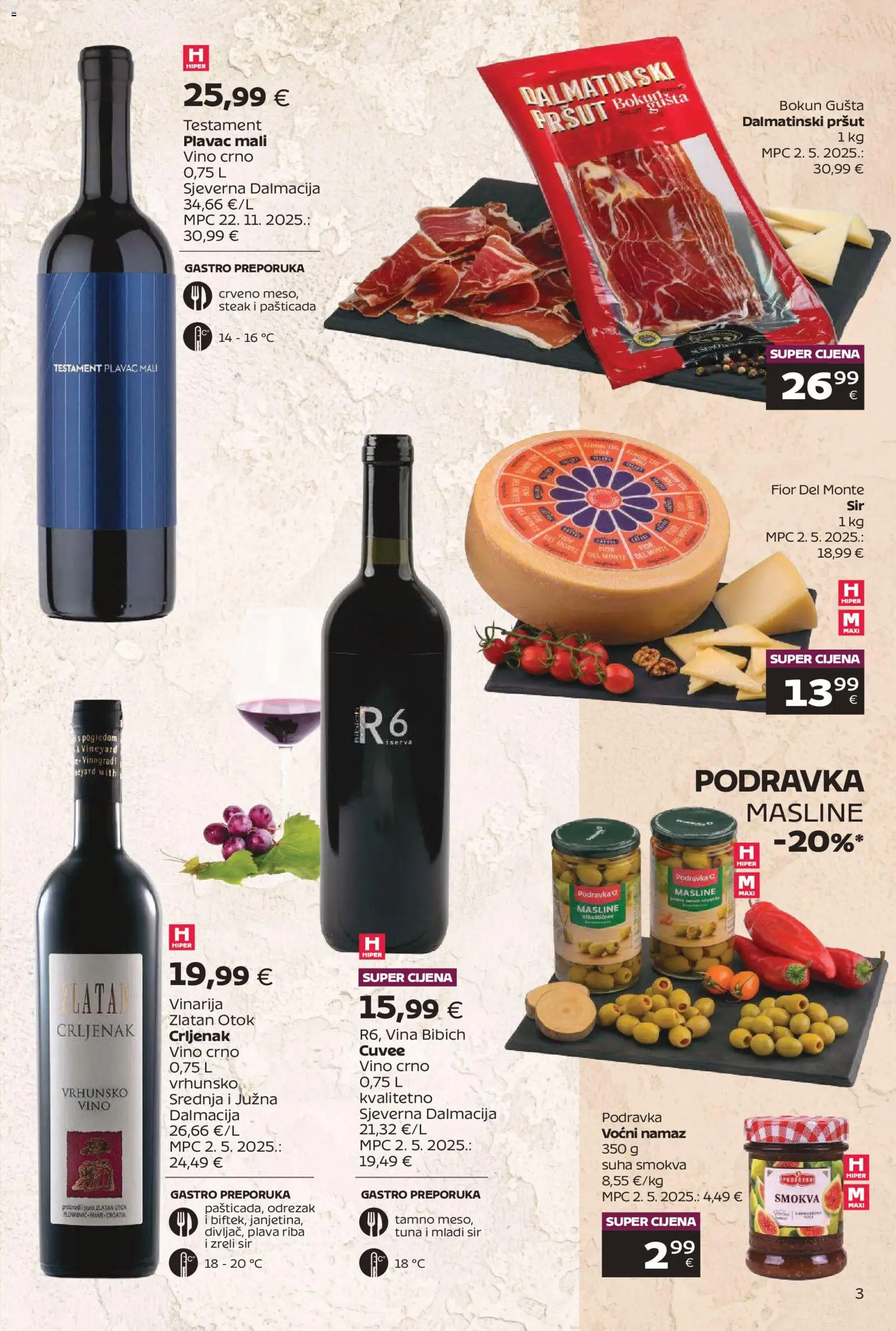 Tommy katalog | vrijedi od 09.03.2026 | Stranica: 3 | Proizvodi: Masline, Vino, Pršut, Tuna