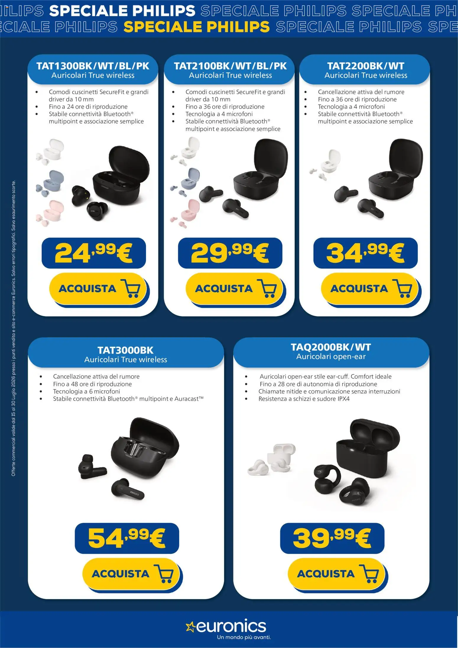 Volantino Euronics del 15/07/2026 | Pagina: 11 | Prodotti: Auricolari