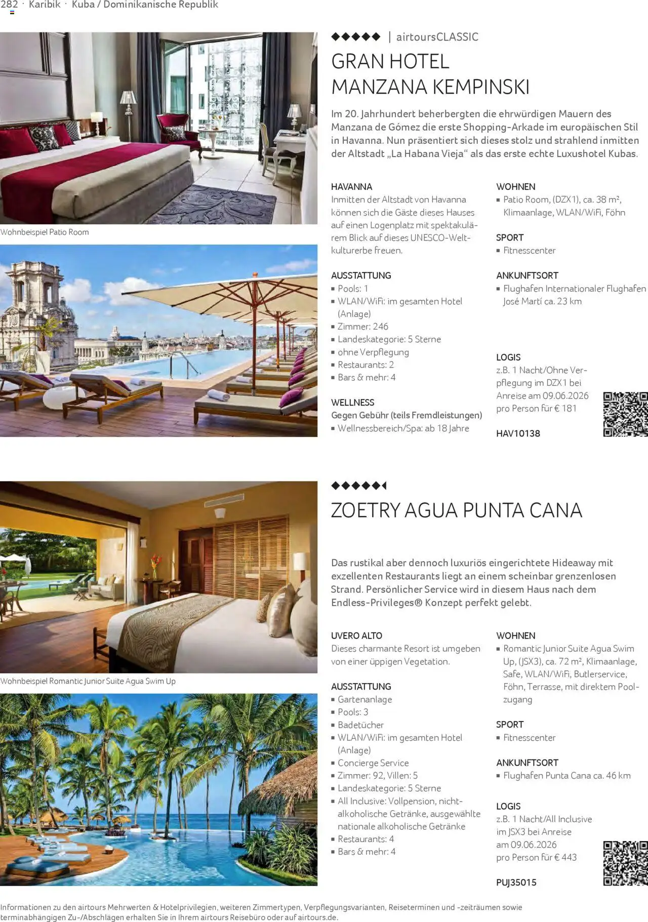 TUI airtours Katalog  Erstklassige Fernreisen 2025/26 – gültig ab 01.11.2025 | Seite: 282 | Produkte: Havanna, Föhn