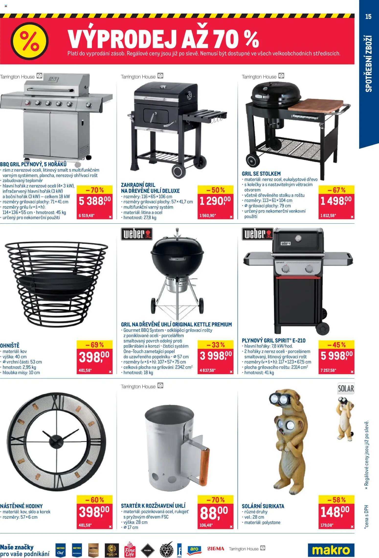 Makro leták - Nepotravinové zboží od 29.07.2026 | Strana: 15 | Produkty: Grilování, Gourmet, Deluxe, Teploměr