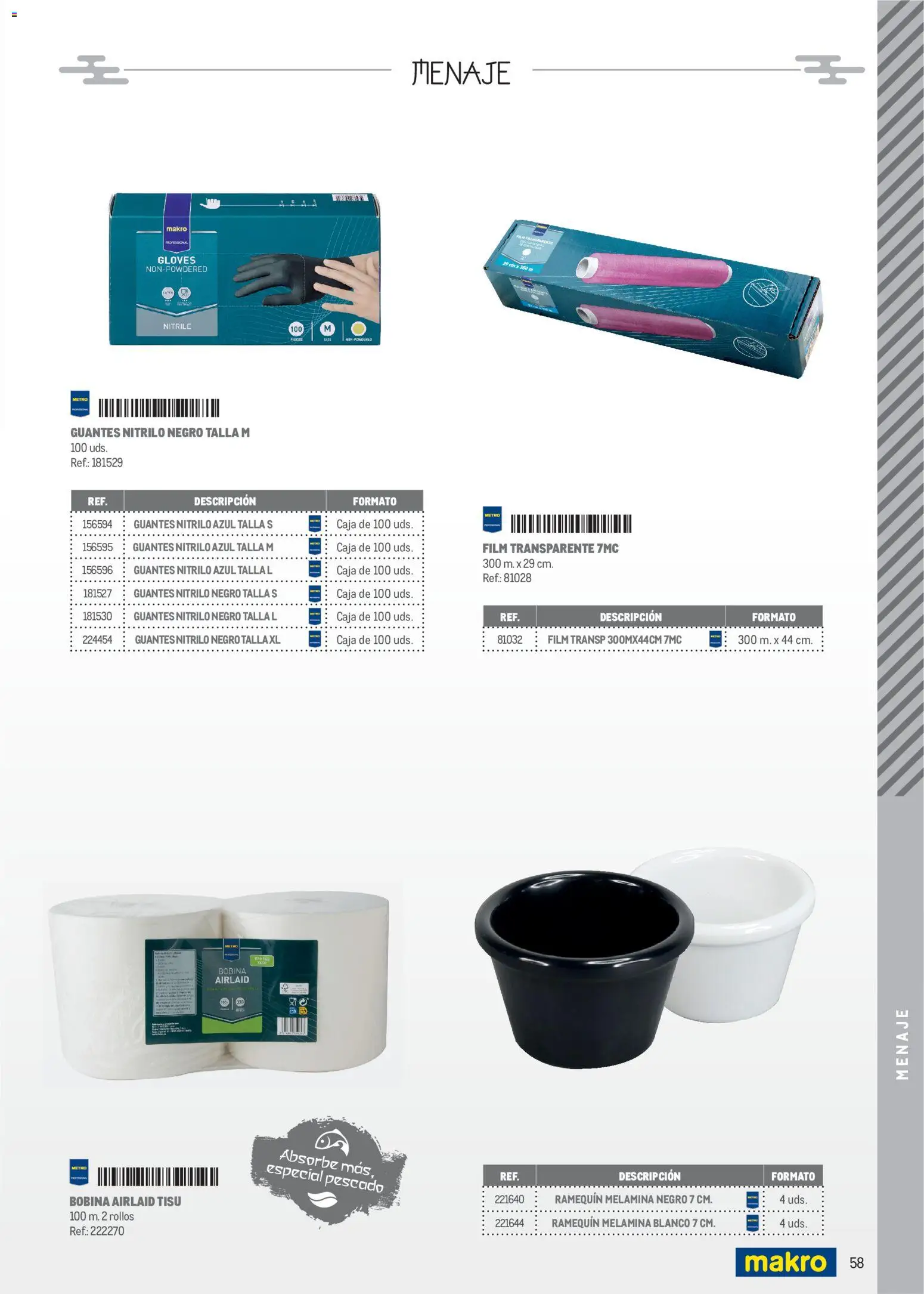 Makro Cocina Fusión Asiática Canarias II │ válido desde el 11.05.2026 | Página: 58 | Productos: Pescado, Guantes, Caja