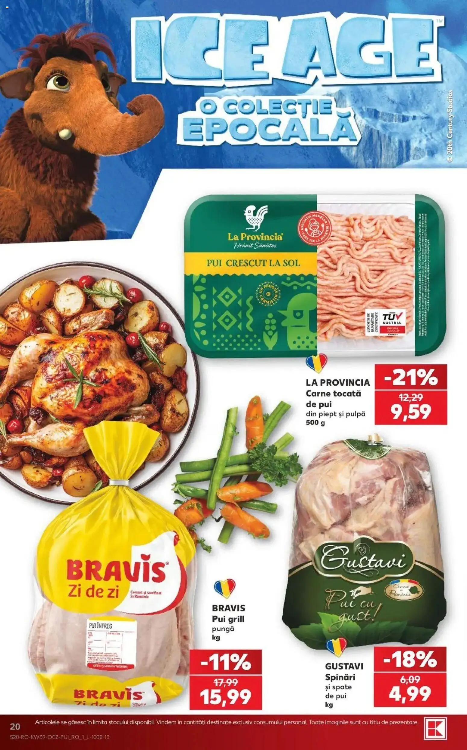 Kaufland Constanța 23.09.2026 - Revista si Oferta | Pagină: 20 | Produse: Pui întreg, Grill, La provincia, Carne tocată