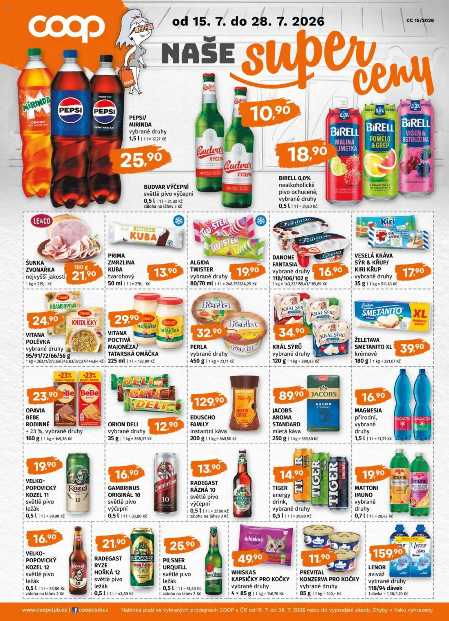 Trefa leták od 15.07.2026 | Strana: 9 | Produkty: Pivo, Pilsner, Majonéza, Konzerva pro kočky