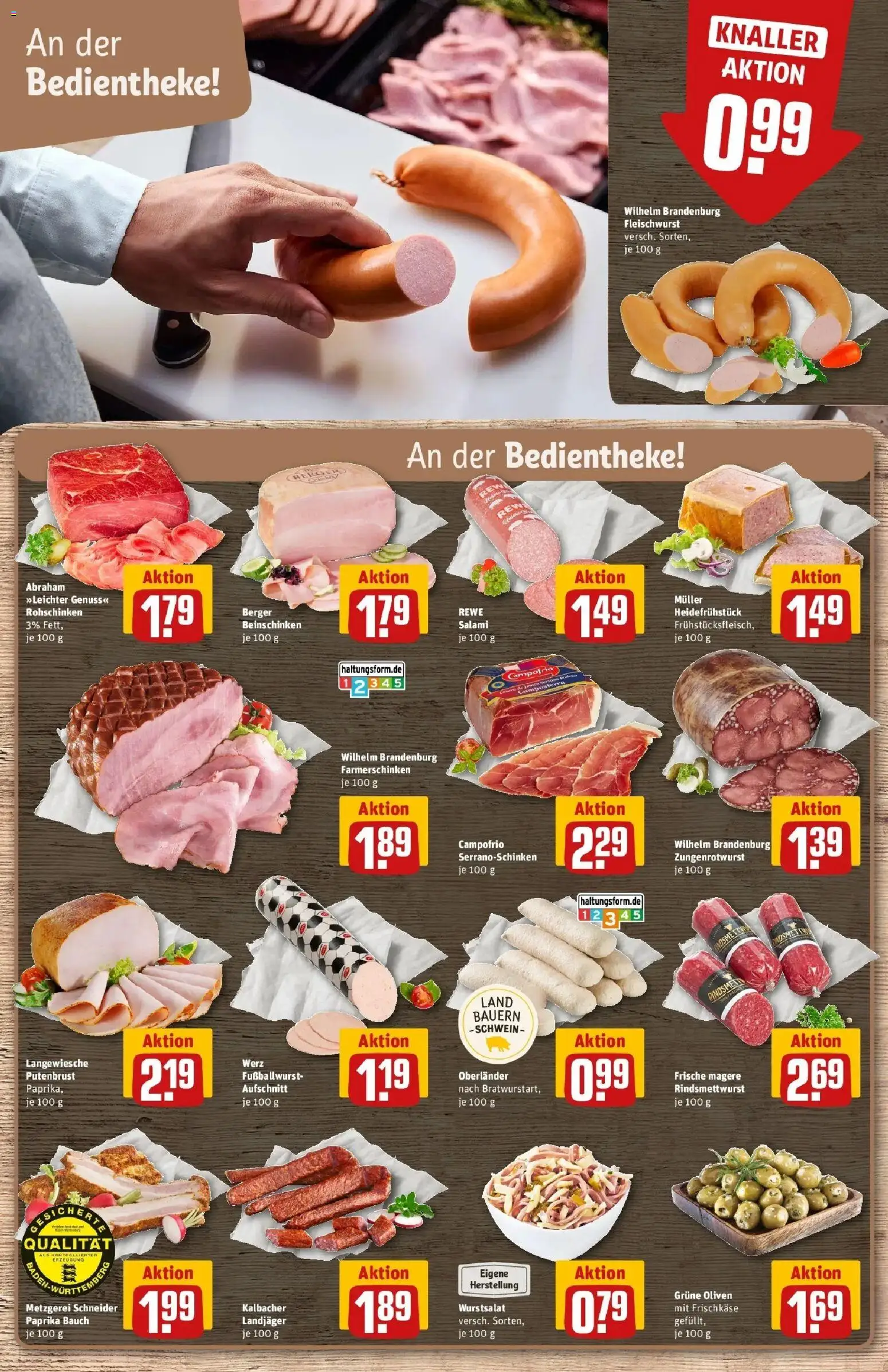 Rewe Prospekt Mannheim – gültig ab 13.07.2026 | Seite: 10 | Produkte: Paprika, Salami, Frischkase