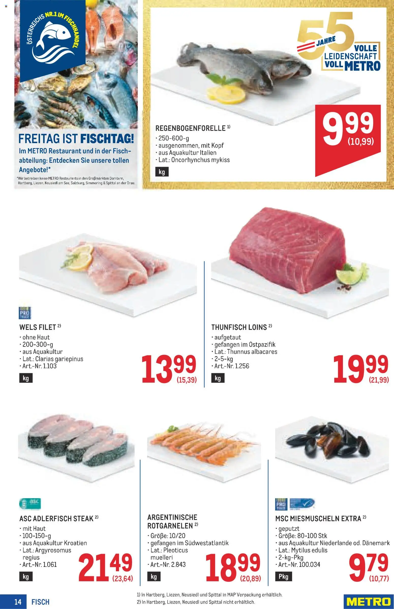 Metro angebote Profi 23 gültig ab 29.10.2026 | Seite: 14 | Produkte: Fisch