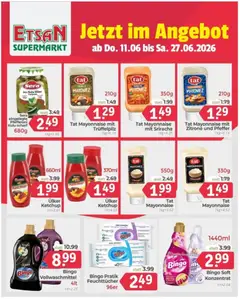 ETSAN Flugblatt ab 11.06.2026 gültig | Seite: 8 | Produkte: Ketchup, Mayonnaise, Pfeffer, Zitrone