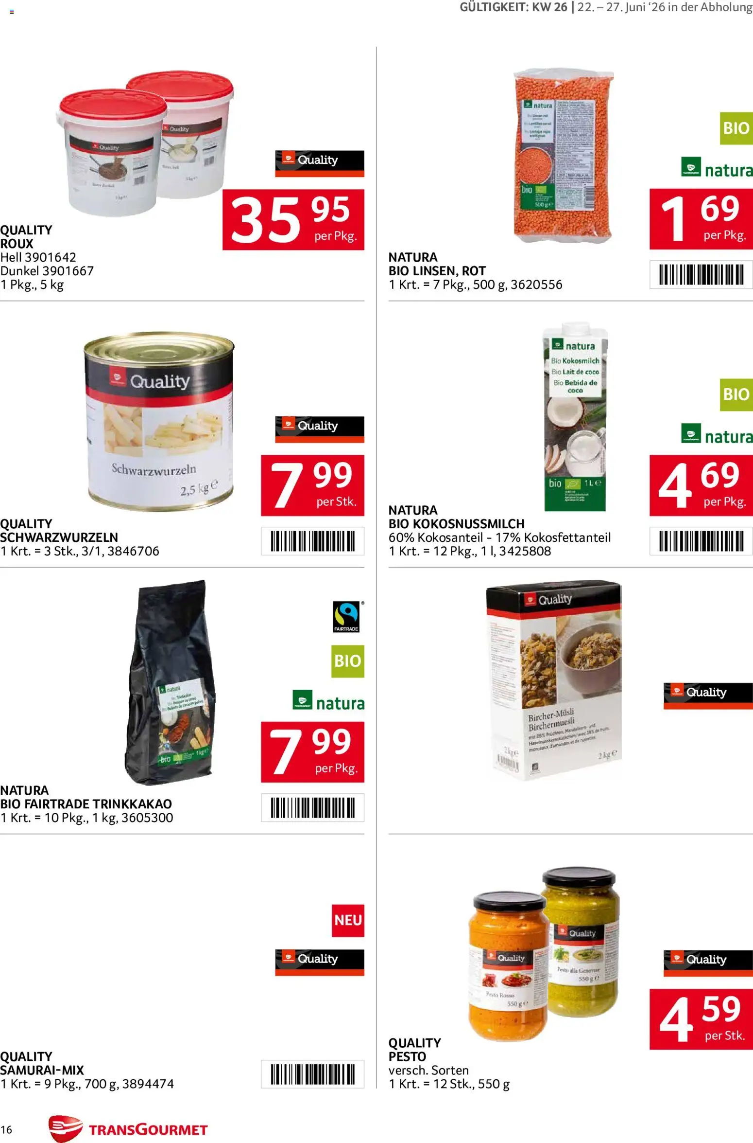 Transgourmet Flugblatt gültig ab 22.06.2026 | Seite: 15