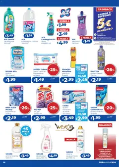 Anteprima del volantino Acqua e Sapone volantino 12/2026 valido a partire dal 03/09/2026 | Pagina: 14 | Prodotti: Alcol, Ammorbidente, Candeggina, WC