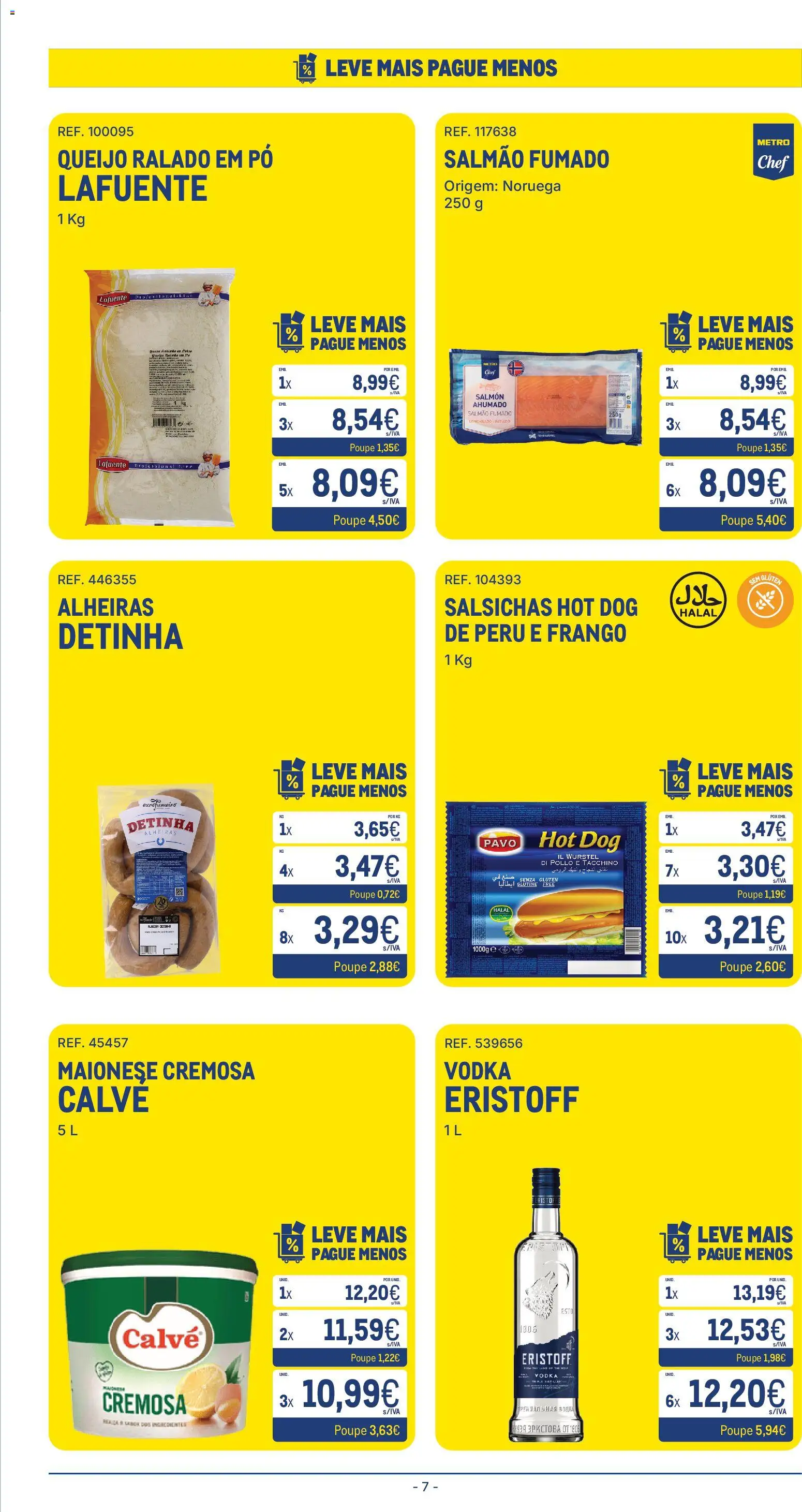 Makro folheto │ válido de 07/07/2026 | Página: 7 | Produtos: Pó, Salmão, Queijo, Maionese