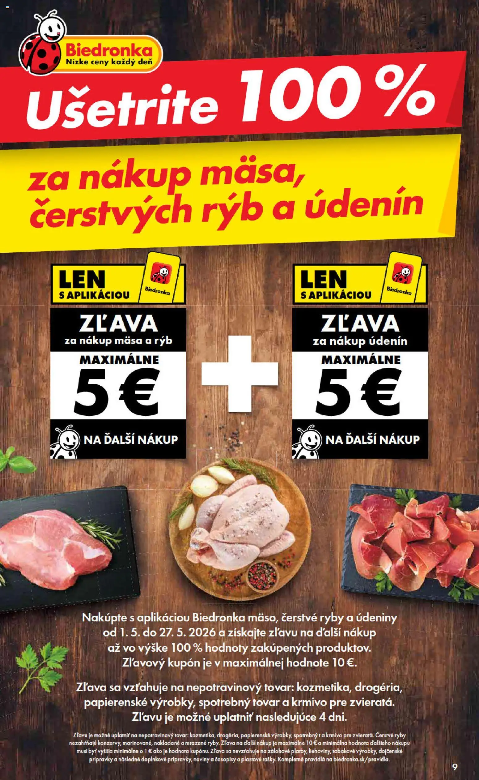 Nové Biedronka akcie – leták je platný od 21.05.2026 | Strana: 9 | Produkty: Ryby