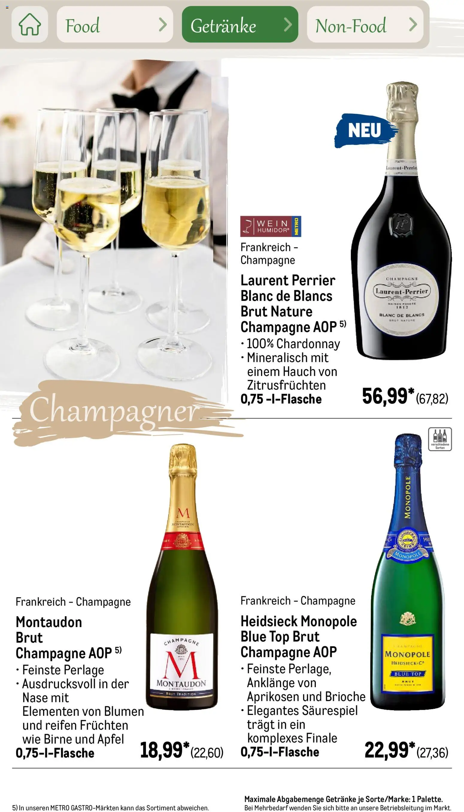 Metro Saisonkatalog Outdoor Dining – gültig ab 01.06.2026 | Seite: 41 | Produkte: Blumen, Äpfel, Birne, Wein