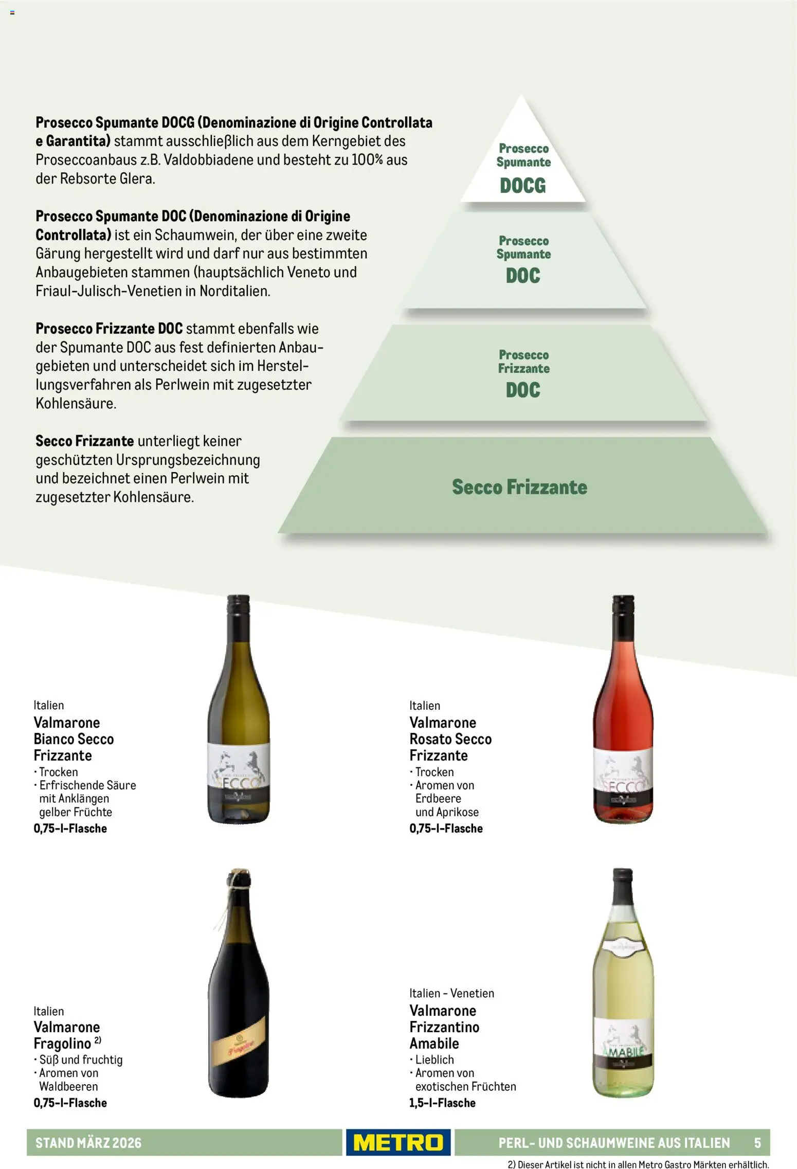 Metro Hauswein-Katalog – gültig ab 03.03.2026 | Seite: 5 | Produkte: Prosecco