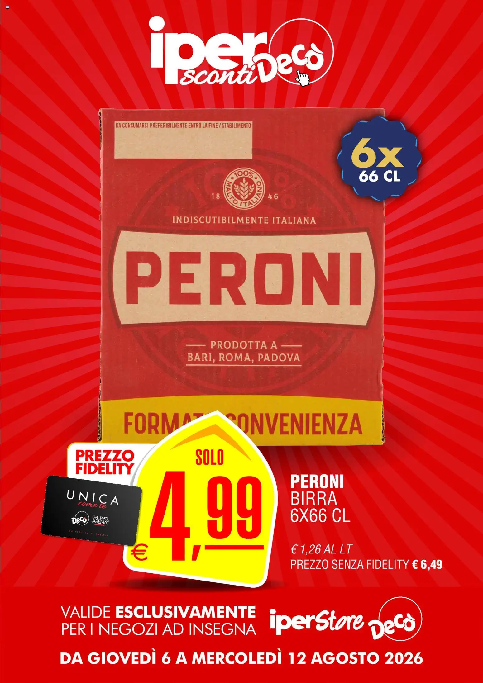 Volantino Decò del 06/08/2026 | Pagina: 8 | Prodotti: Birra