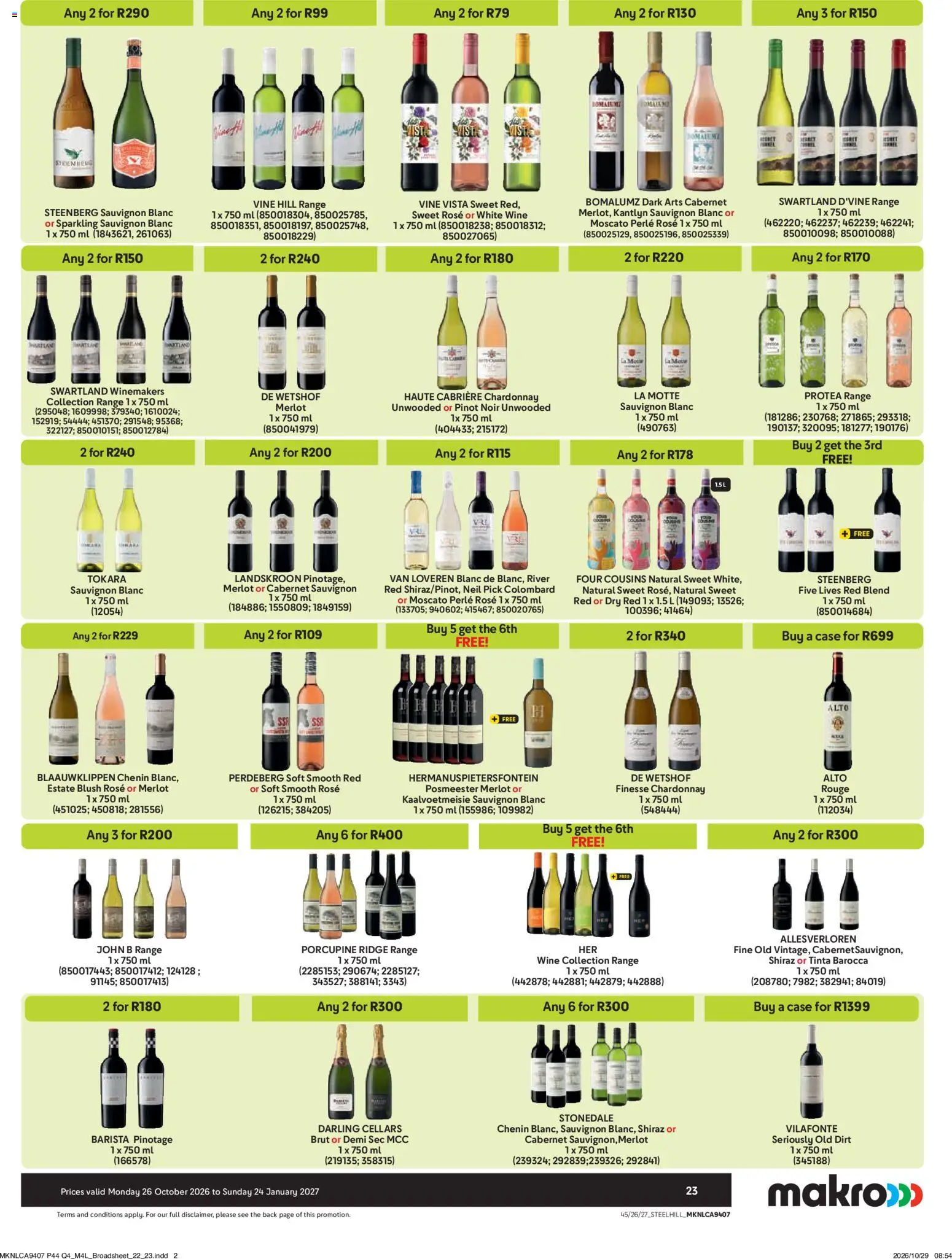 New Makro catalogue – valid from 26/10/2026 | Page: 23 | Products: Case, Wine, Blush