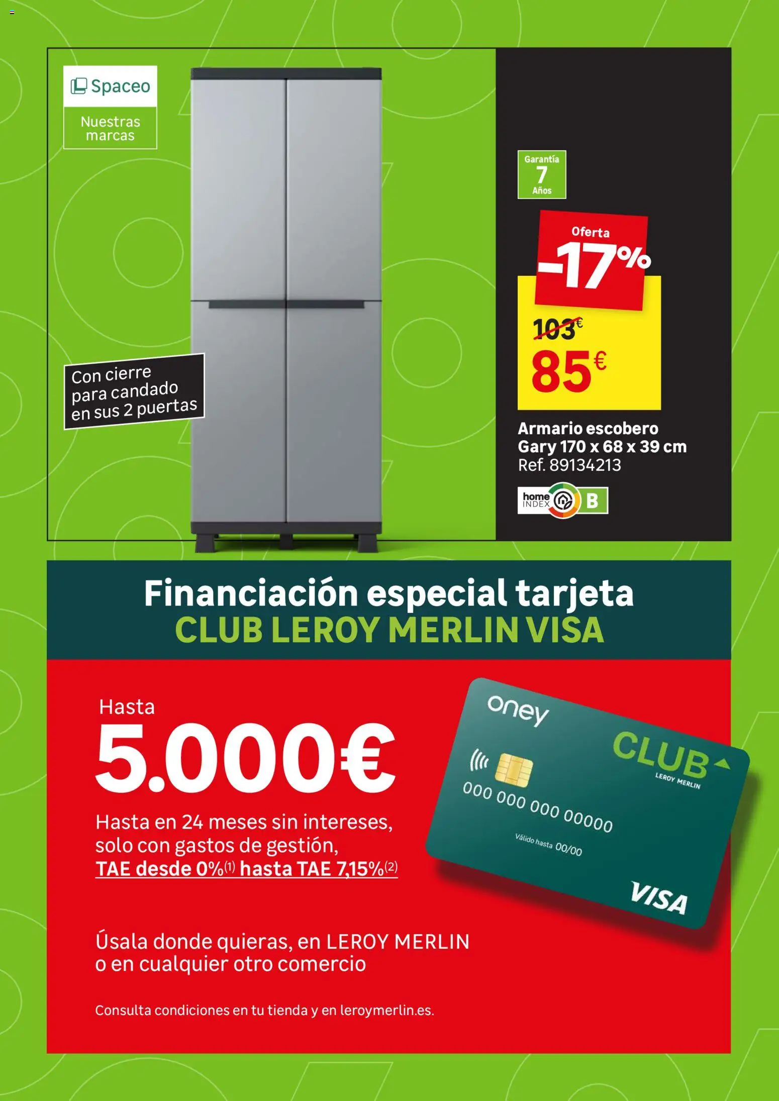 Leroy Merlin Black Friday │ válido desde el 20/10/2026 | Página: 72 | Productos: Armario, Puertas