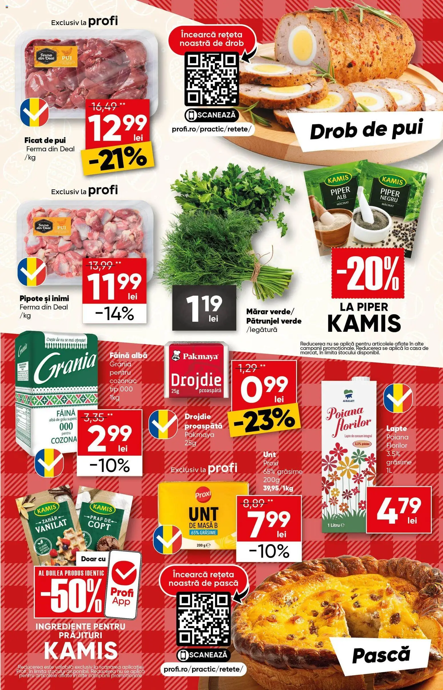 Noul catalog Profi – valabil de la 01.04.2026 | Pagină: 7 | Produse: Pătrunjel, Mărar, Făină, Zahăr