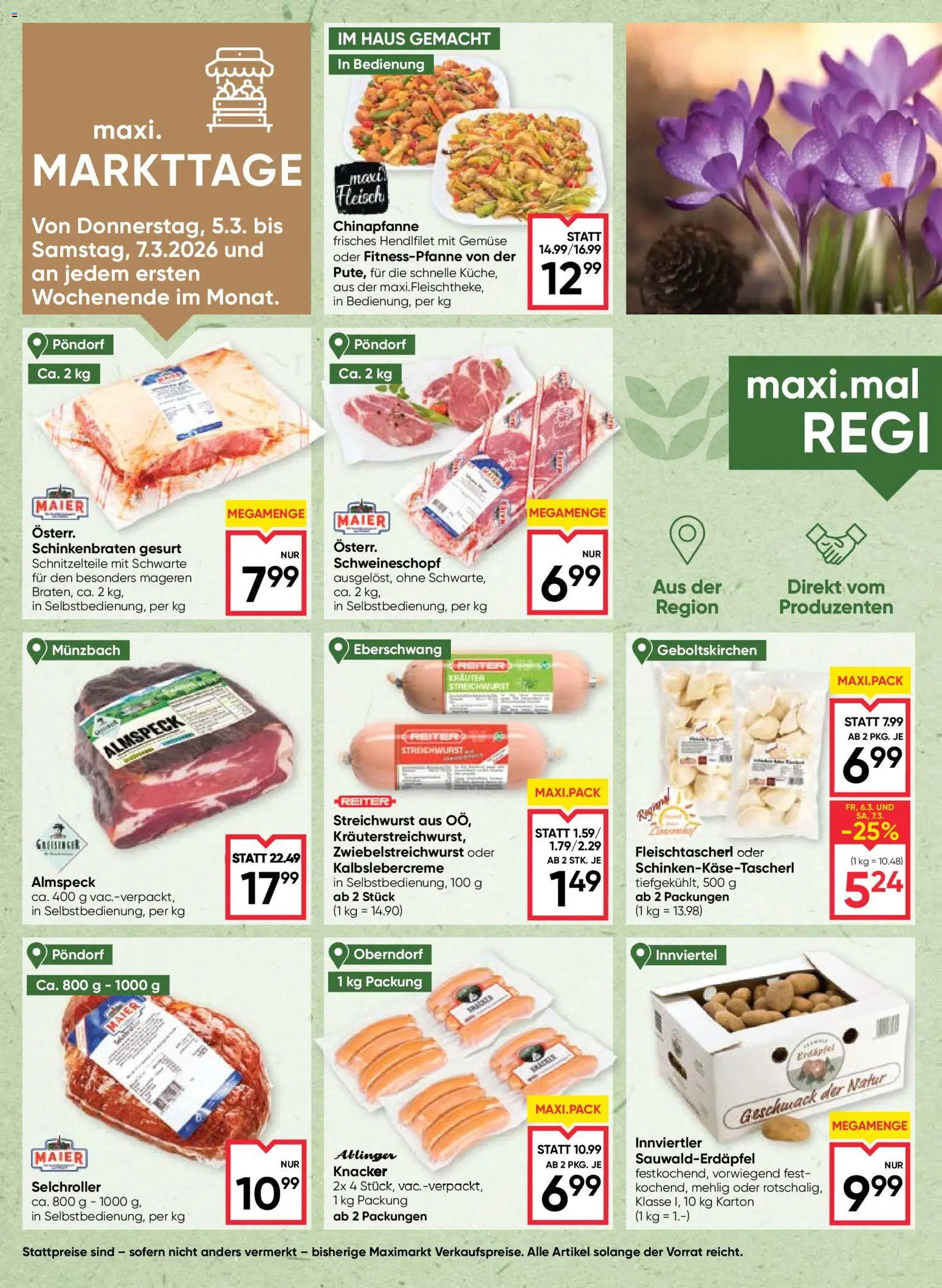 Maximarkt Flugblatt gültig ab 05.03.2026 | Seite: 4 | Produkte: Gemüse