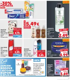 Kaufland HR akciós újság - amely érvényes a következő dátumtól: 2026.07.15. | Oldal: 21 | Termékek: Old spice, Sampon