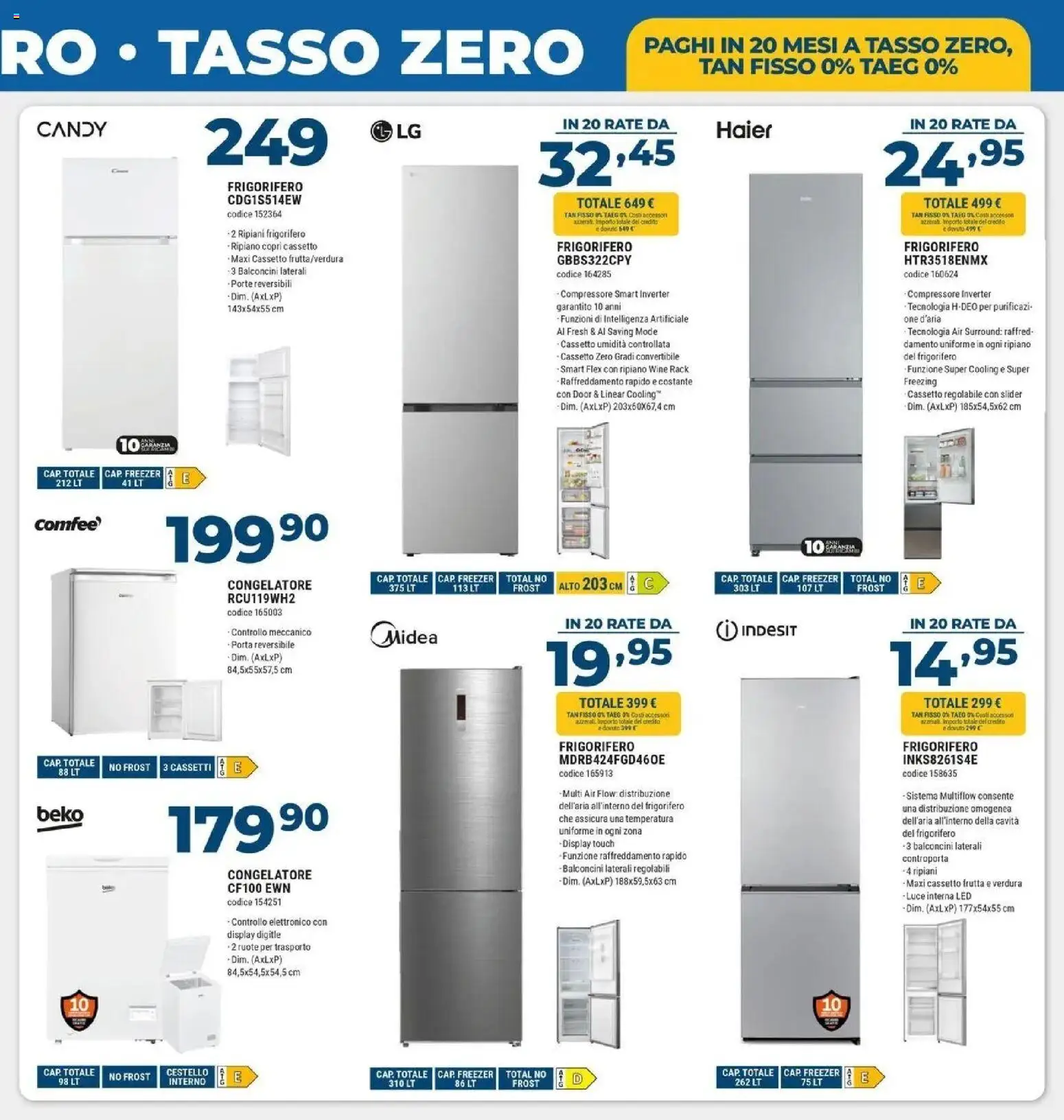 ﻿Trony volantino dal ﻿02/10/2026﻿ > ﻿Anteprima | Pagina: 3 | Prodotti: Ripiano, Frutta, Freezer, Frigorifero