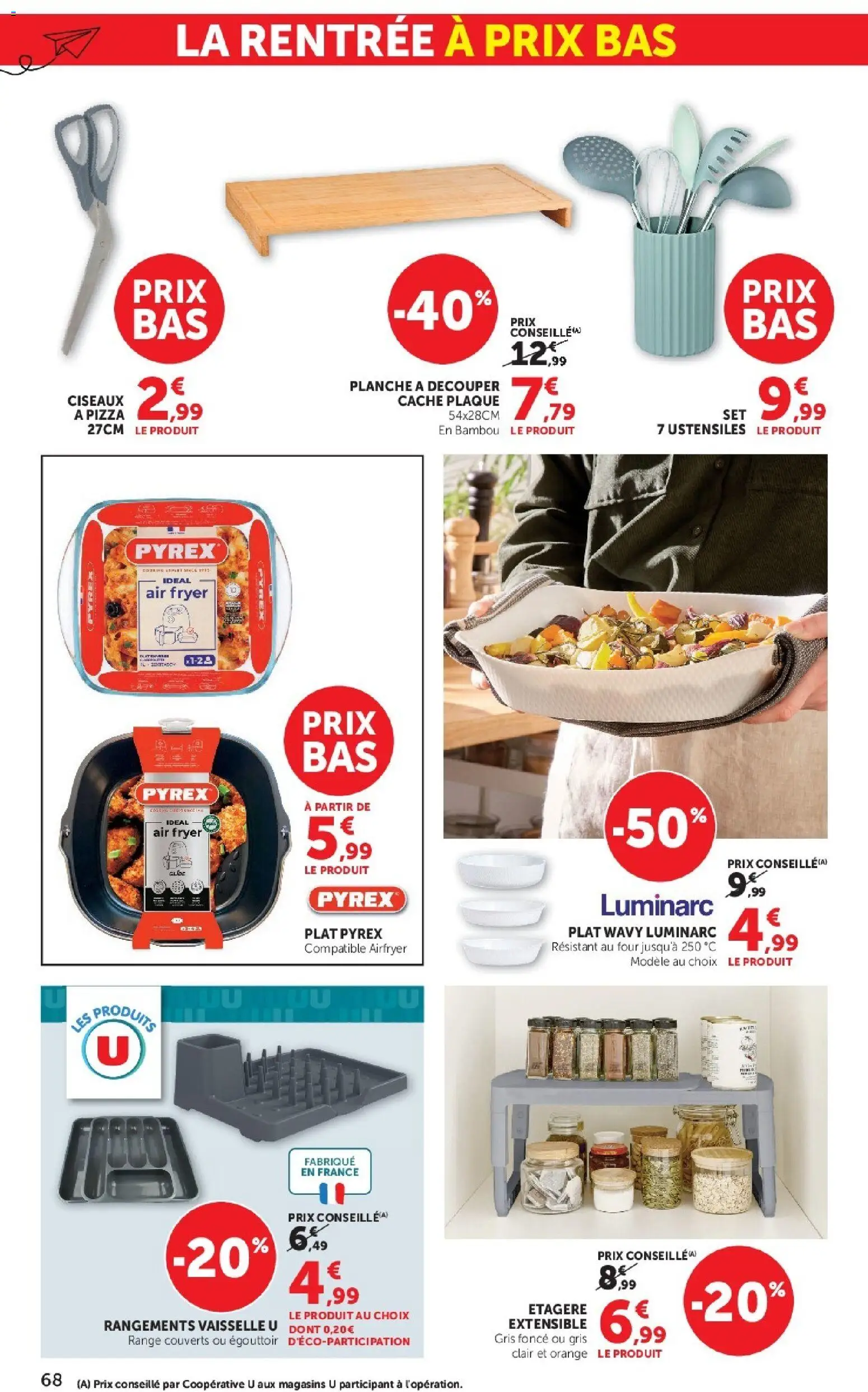 {H1} | Page: 68 | Produits: Couverts, Vaisselle, Planche à découper, Bambou