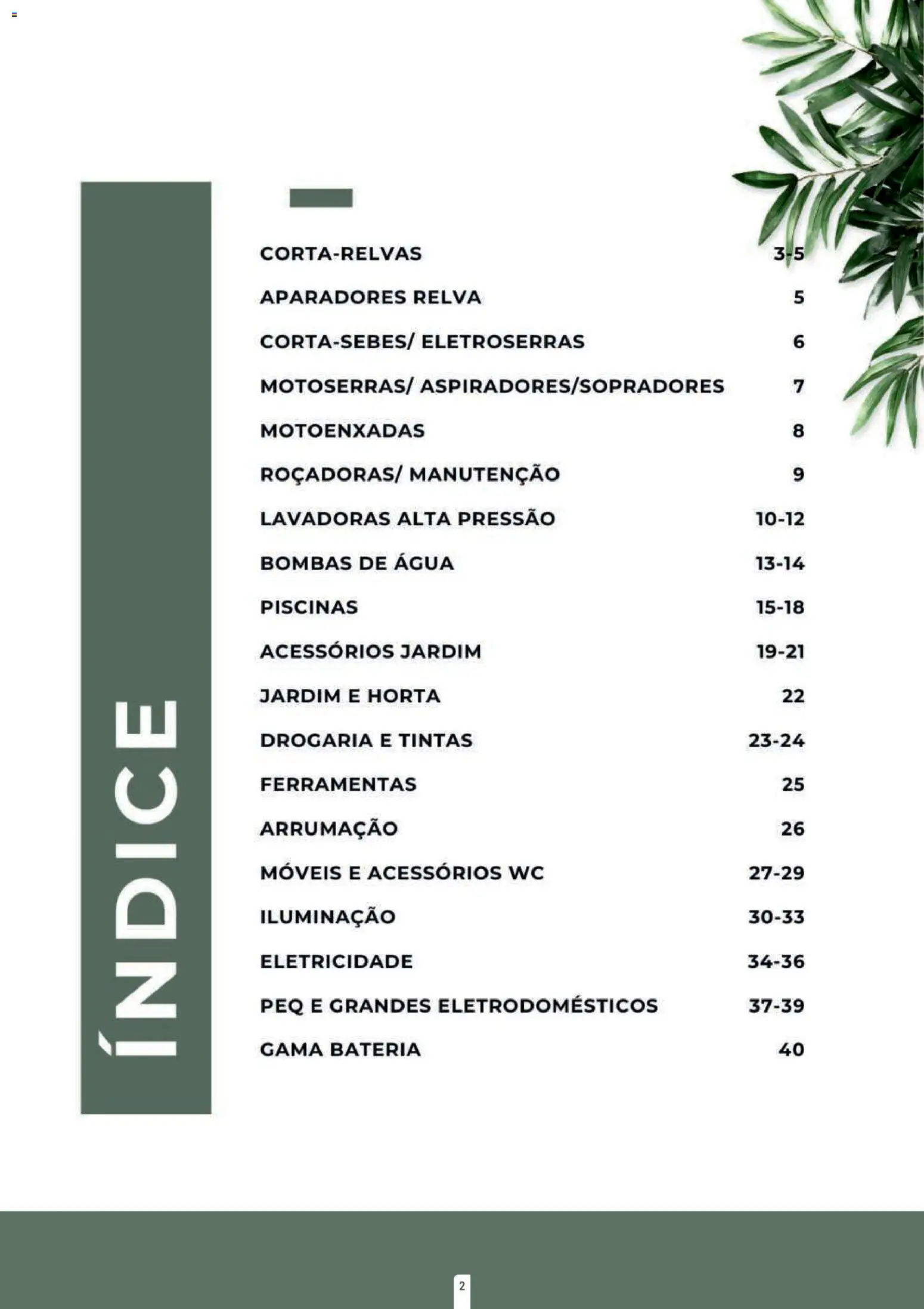 E.Leclerc folheto Jardim Fafe │ válido de 23.03.2026 | Página: 2 | Produtos: Agua, Piscinas, Ferramentas, Bateria