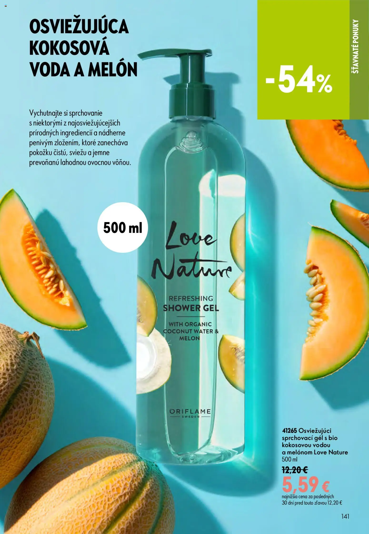 Nové Oriflame akcie – leták je platný od 29.07.2026 | Strana: 141 | Produkty: Voda, Melón