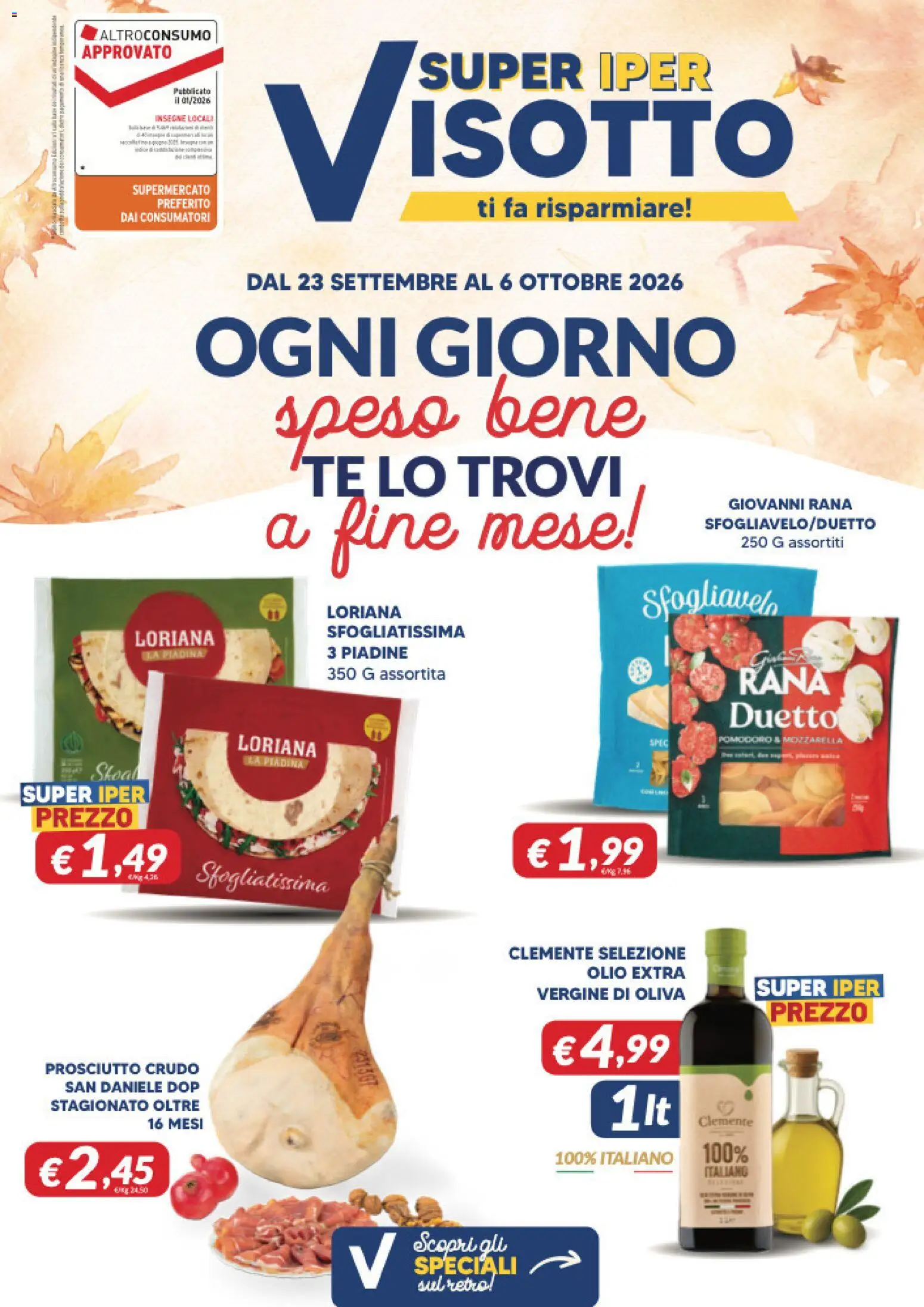 Visotto Mercoledì 23 Settembre Offerte e Sconti