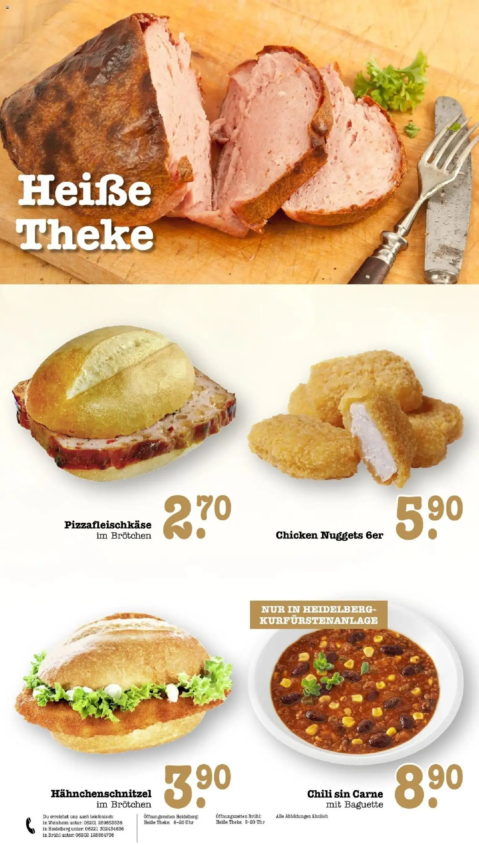 E center Prospekt Heidelberg (ab 12.10.2026) zum Blättern | Seite: 17 | Produkte: Theke, Baguette, Chili, Uhr