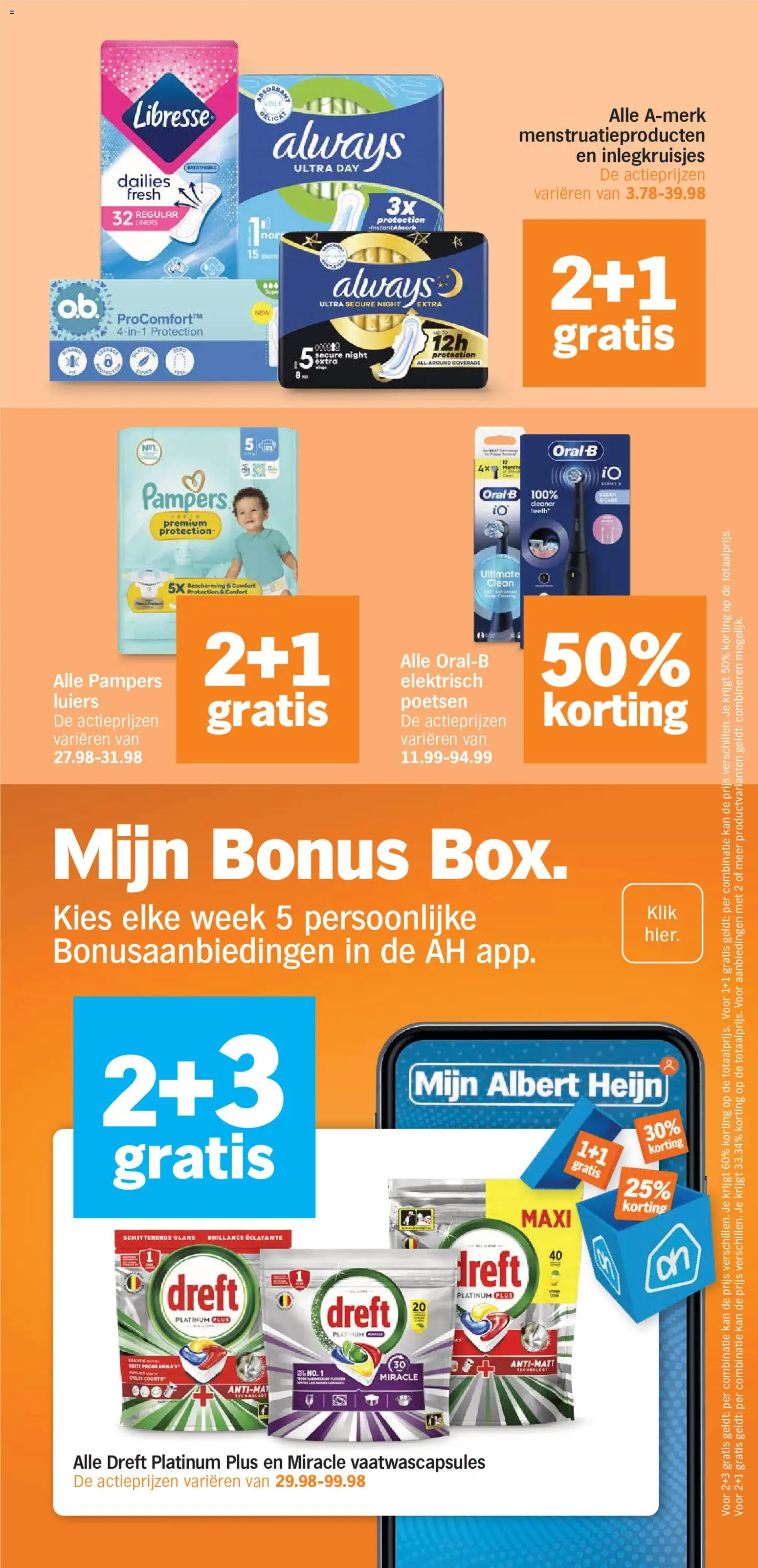 {H1} | Pagina: 31 | Producten: Inlegkruisjes, Pampers, Pads, Tampons