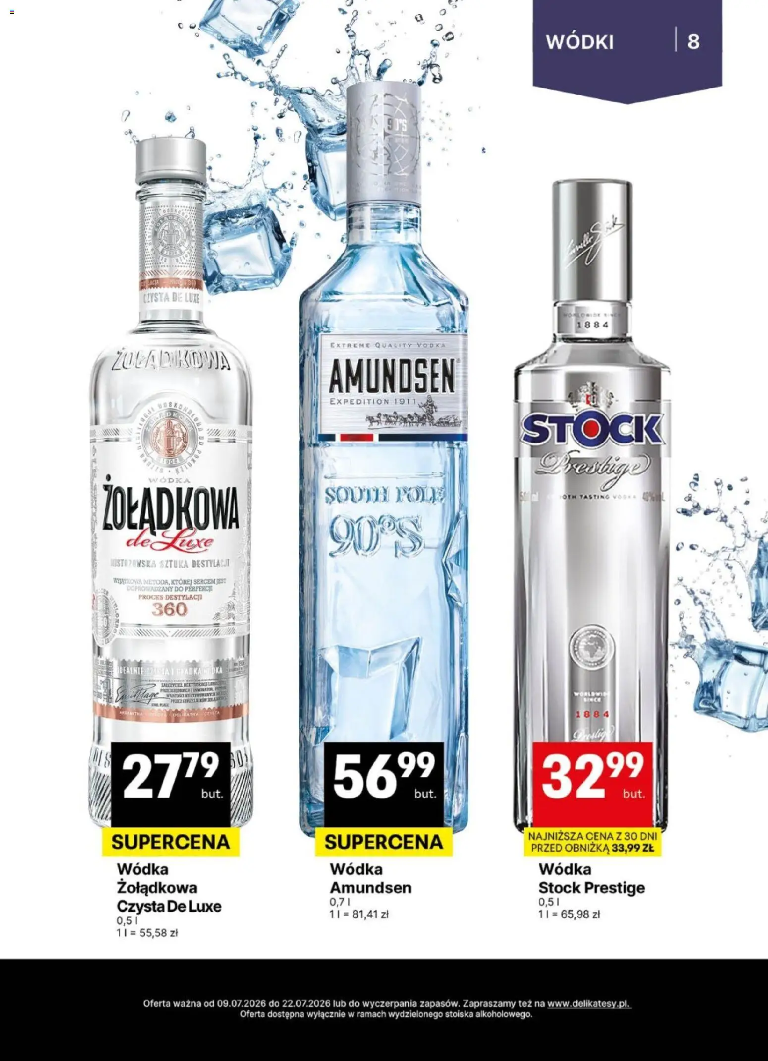 Delikatesy Centrum gazetka - DeliBarek od 09.07.2026 | Strona: 8 | Produkty: Vodka, Wódka